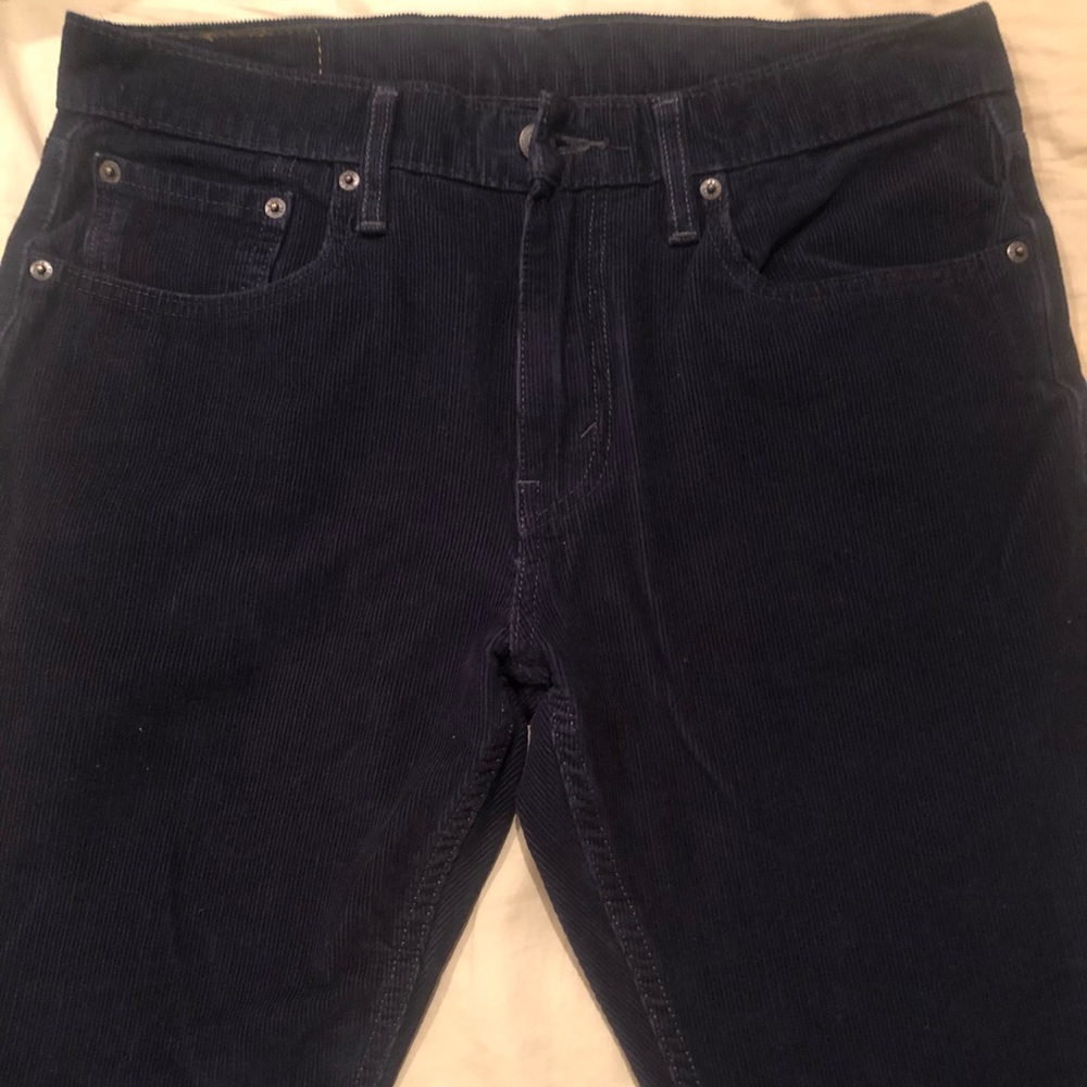 Levi’s 502 corduroy pants size 32x34 dark navy blue